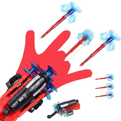 La mejor selección de Telaraña spiderman Top 5. 49 LJ-CL superhéroe Launcher Glove,Kids Launcher Glove,1 Lanzador + 3 Dardos con Ventosa Guante,Juguetes de muñeca Gran Regalo para los fanáticos de superhéroe (Rojo 1)