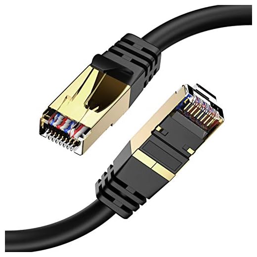 Cat8 Ethernet Cable, 25FT Network Cable for Outdoor&Indoor, Heavy Duty High Speed 26AWG Shielded LAN Cable, 40Gbps, 2000Mhz with Gold Plated RJ45 Connector for Router, Modem, Gaming, Xbox