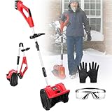 【KABELLOSER KOMFORT】Die kabellose Schneeschaufel ermöglicht eine problemlose Verwendung ohne Kabel oder Benzin. Sie ist dadurch flexibler und bequemer in der Anwendung, bietet maximale Tragbarkeit und kann problemlos an verschiedene Orte getragen werden, ohne dass man sich mit störenden Kabeln herumschlagen muss. Mit der leichten, tragbaren Schaufel können Sie Schnee effektiv von der hinteren Terrasse, Terrassen, dem Oberdeck, Gehwegen, Treppen, der Einfahrt und der Veranda entfernen.