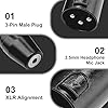 Noenaeni 2PCS 3.5mm to XLR for Rode, 3.5mm Stereo TRS Mini-Jack Female to 3-Pin XLR Male Microphone Adapter, Audio Converter for Rode Mics Mixers, Camcorders, Recorders #2