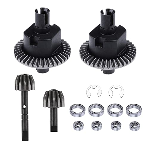 Micvtve Differential und hinten und Getriebe-Set für Redcat 94123 94107 94111 94118 94166 1/10 Teile Upgrade für RC Auto