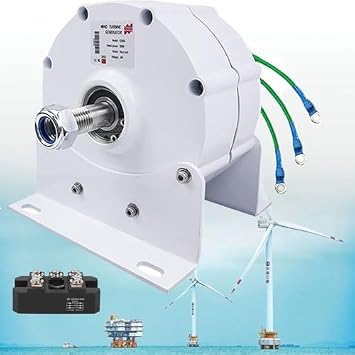 High Power 5000W-12000W Three-Phase Alternator, Rare Earth Ndfeb Permanent Magnet Electric Motor Generator, DIY AC Dynamo for Efficient Energy Production
