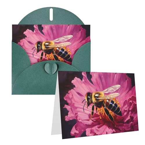 QMNSEHF Bees Circling �O���[�e�B���O�J�[�h �����t�� Thank YouCard �� Happy Birthday�J�[�h ���f�B�[�X �����Y �N���X�}�X �n���E�B�� ������ �u�����N �m�[�g�J�[�h ������@�� �O���[�e�B���O�J�[�h