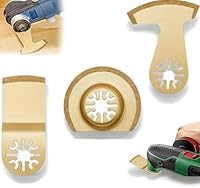 COZERI 3 Stück Multitool Sageblätter Hartmetall Zubehor Für Fliesen Fugenmortel Beton Mauerwerk Oszillierende Klingen Für Multifunktionswerkzeuge Ideal Zum Schneiden