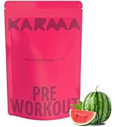 Karma Nutrition Pre Workout Powder with 50mg Theacrine, 180mg Caffeine, 1.5g Beta-Alanine, 1g Tau...