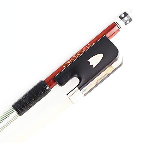 Pernambuco Stick Viola Bow 4/4 Size 430M VINGOBOW 74.5 cm Concert Level Shield Pattern Ebony Frog Well Balanced Sweet Sound Quality Natural Horse Hair