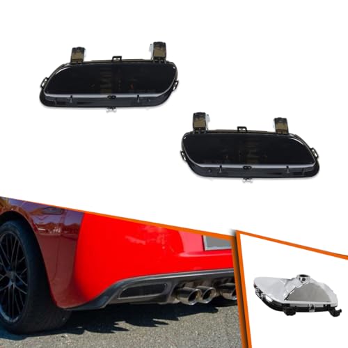 ADIIL For 2005-2013 Corvette C6 2X Sport Smoked Lens Rear Bumper Backup Reverse Light Kit