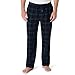 Amazon Essentials Men's Flannel Pajama Pant, Navy/Black Plaid, Large