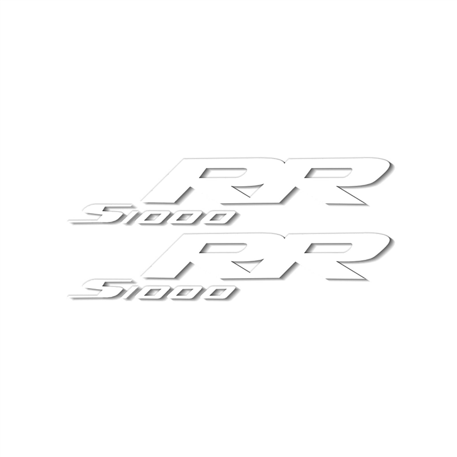 MPODYTSF Motorcycle Decal Sticker For BMW S1000RR S 1000 RR Motorcycle Stickers Reflective Fuel Tank Sticker(White)