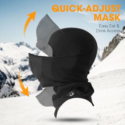 Image of WTACTFUL Winter Balaclava Ski Mask Men Warm for Cold Weather Ski Motorcycle