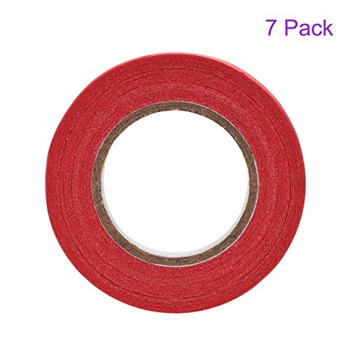 Image of DMiotech 7Pcs 0.2 inch x 21 Yards Masking Tape Painters Tape Rolls for Crafts, Labeling, DIY Decorative 7 Colors