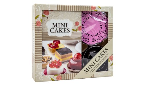 Make Your Own Mini Cakes Cooking Gift Set Includes Recipe Book, Doilies And Cake Ring