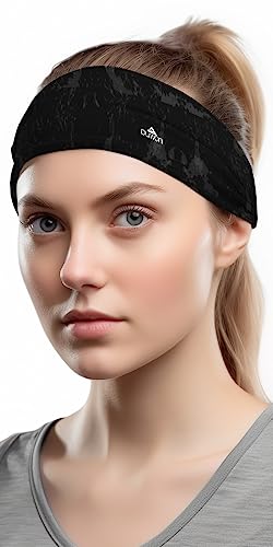 Image of Duwoni Sports Headbands for Men, Moisture Wicking Workout Headband, Sweatband Headbands for Running,Cycling,Football,Yoga,Tennis,Hiking,Hairband for Women and Men