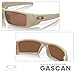 Oakley Gascan OO9014 901441 60MM Desert Tan/Prizm Tungsten Rectangular Sunglasses + Bundle Accessory Leash Kit, Microfiber Pouch