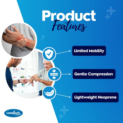 Comfort Cool Thumb Cmc Restriction Splint. Patented Thumb Brace Provides Support And Compression. Helps With Arthritis, Tendinitis, Surgery, Dislocations, Sprains, Repetitive Use. Left Medium #TOP3