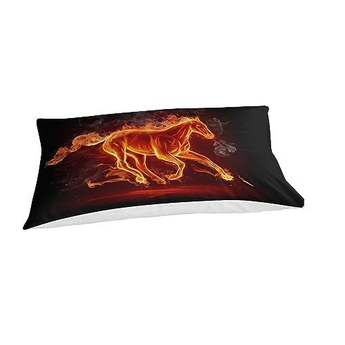 Housse de couette cheval anti-transpiration et douce pour le lit - 3