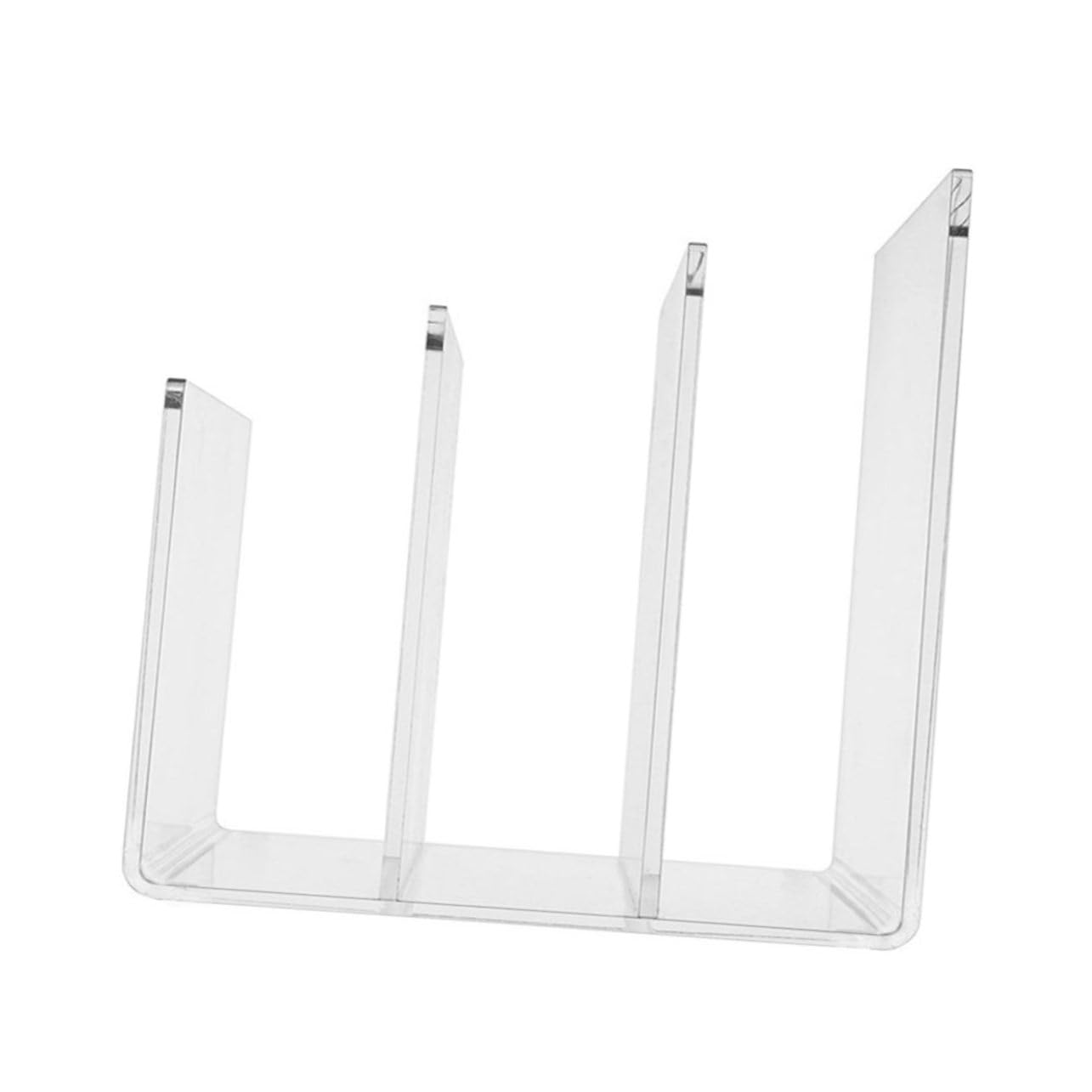 Angoily Multi Compartment File Organizer Transparent File Stand for Office and Home for Easy Access and Organization