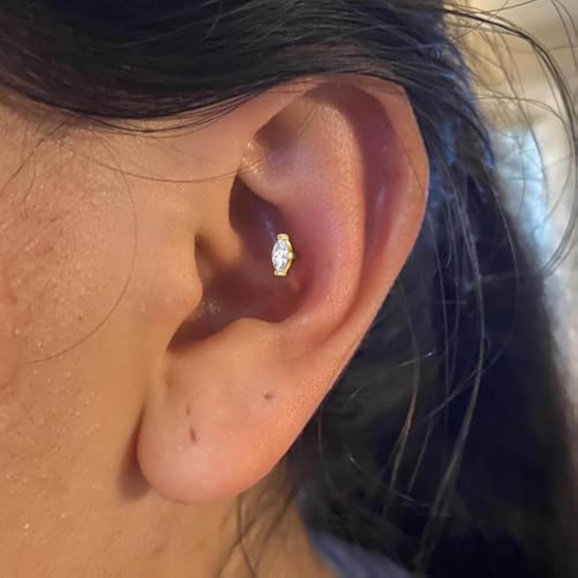 16G Helix Piercing Tragus Earrings, Stainless Steel Studs