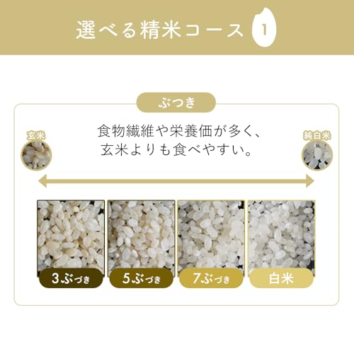 アイリスオーヤマ(IRIS OHYAMA) 精米機 家庭用 5合 連続精米 スピード精米 RCI-C5-C アイボリー の商品画像 6
