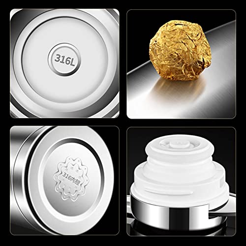 Carafe thermique en acier inoxydable double couche au design épuré