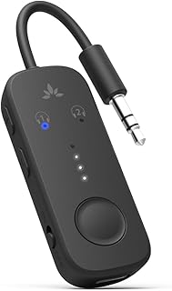 Avantree Relay - Premium Airplane Bluetooth 5.3 Adapter for All Headphones, apt-X Low Latency, Supports 2 Headphones or AirPods, Wireless Audio Transmitter for in-Flight, iPad, Gym, PS5, Tablets