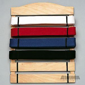Proforce Karate Belt Display Wood Rack - 6 Belts