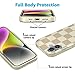 Casely iPhone 17 Case | Fit Check | Neutral Checkerboard | Compatible with MagSafe | Classic Ultra Slim Design