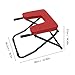 Pyroarle Yoga Headstand Bench, Foldable Yoga Headstand Bench, Yoga Inversion Chair with Comfortable Panel, Inversion Chair for Practice Head Stand, Shoulderstand and Strength Training (Red)