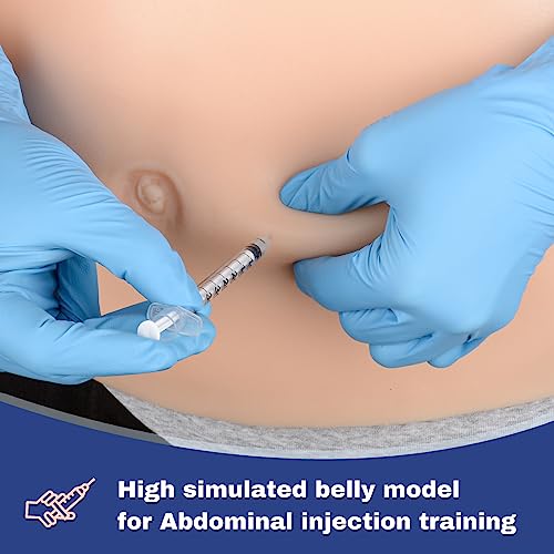 Image of SimCoach Belly Injection Simulator, Subcutaneous Injection Training Pad, Injection Practice Kit for Medical Education, Wearable Abdominal Injection Trainer for Diabetes Insulin Injection Practice