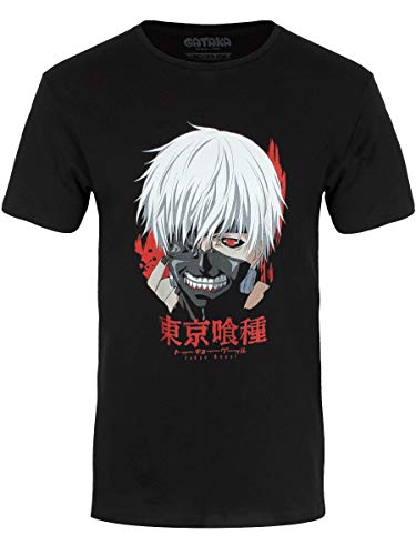 Tokyo Ghoul Camiseta Para Hombre Ken Kaneki Cotton Black - L