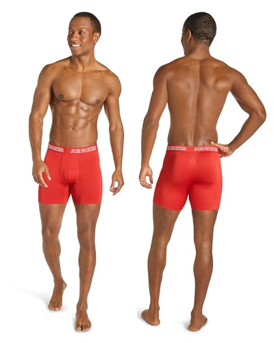 JOE BOXER Mens Underwear Boxer Briefs 4-Pack, Breathable Micro Mesh Underwear for Men Pack Of 43