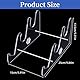 NICENEEDED 3 Stufiger Acryl Tastaturständer Mechanisches Desktop Rack Computer Aufbewahrungsregal Weißer Transparenter Ständer Für Computer Tablet Bild