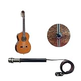 Aikongcd Acoustic Guitar Pickup for Classical Guitar Ukulele Cajon Djembe (black)