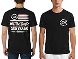 Ascrazy Mens American Flag Shirt 4th of July T-Shirt USA Flag 1776 Patriotic Tee Memorial Day Tops