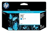 HP 72 Cyan Original Druckerpatrone mit hoher Reichweite (130 ml) für HP DesignJet