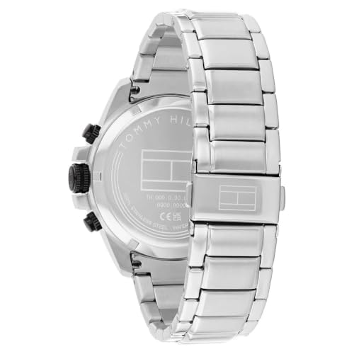Image of Tommy Hilfiger Jameson Quartz Analog with Blue Dial Silver Stainless Steel Strap Watch for Men - TH1792198