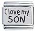 Clearly Charming I Love My Son Laser Italian Charm