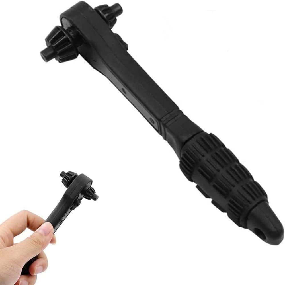 Yctze Steel Ratchet Spanner Chuck Key Wrench Quick Tighten Loosen Tool for Drill Presses Workshop