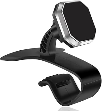 viby easy clip magnetic car phone holder dashboard car holder magnet car phone holder universal stand mount display 360 rotatable color gray size