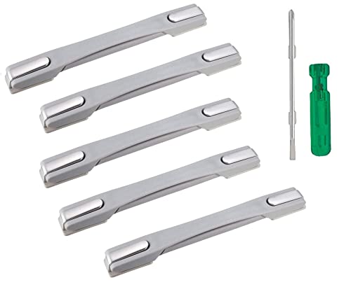 Image of Black Spare Strap Handle Repair & Replacement for VIP, Skybag, Safari, American turister Suitcase Box Luggage,Trolley Suitcases (5GREY Handle+1SCREW)