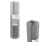 Rotolo Rete Metallica Per Recinzioni 25 M Zincata Elettrosaldata Rigida Maglia 75 x 50 mm Per Giardino Orto Piante Spazi Esterni (200 Cm)