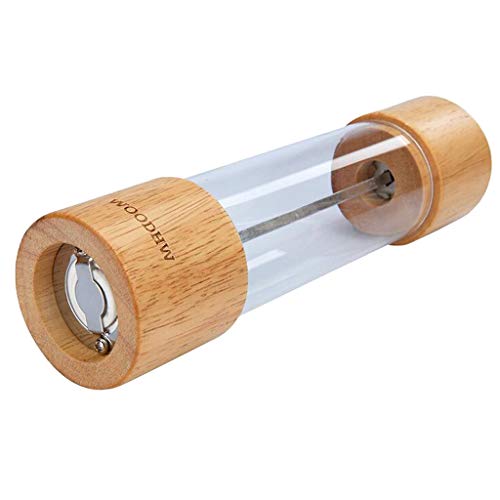 Moedor manual de madeira de sal e pimenta da Homozy