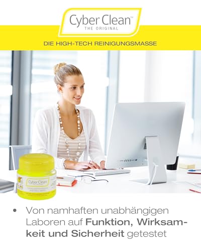 Cyber Clean The Original Reinigungsmasse Doppelpack (2 x 145g) – Reinigungsgel, Staubentferner, Tastaturreiniger für Haushalt, Elektronik & Auto