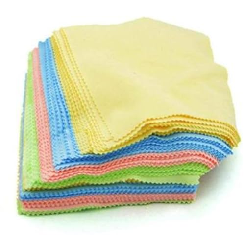 Image of Selvet Cloth Microfiber Cleaning Cloths for Tablet, Smatphone Phone, Laptop, Camera, LCD Tv Screens and Any Other Delicate Surface, Pack of 100, Multicolor