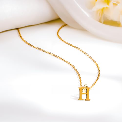 Image of Rubans Demi Fine Stainless Steel Alphabet Pendant CZ Gift for Women & Girls