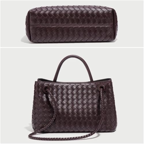 Genuine Leather Women's Top-handle Handbags Fashion Ladies Handbags Shoulder Bag Purse Woven Tote Bag for Women Clutch Bag2
