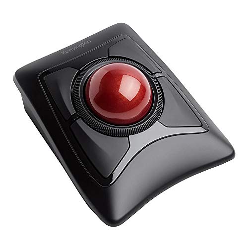 Image of Kensington Orbit Wireless Trackball with Scroll Ring - Space Gray (K72675WW),Black /Grey & Expert Wireless Trackball Mouse (K72359WW) Black, 3.5 inch x 6.1 inch x 8 inch
