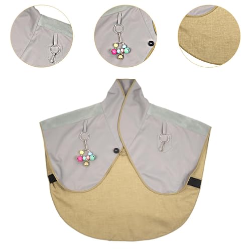 Ｂｅｓｇａ Parrot Anti Scratch ombro Protetor de fraldas xale anti multifuncional com caçaneira de pássar