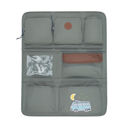 LÄSSIG Organizzatore per auto Organizzatore per sedili posteriori dell'auto Borsa per sedili posteriori dell'auto da appendere pieghevole 55 cm/Car Wrap-to-Go Adventure Bus