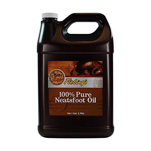 Fiebings - 100% Pure Neatsfoot Oil, Natural Preservative, Various Sizes, 1 Gallon